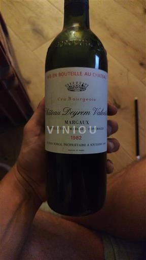 Bordeaux Margaux Cru Bourgeois Château Deyrem Valentin 1982