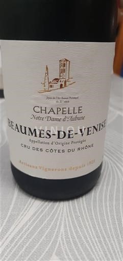 Valle del Rodano Beaumes de Venise Chapelle Notre Dame Aubune 2023 Senza annata