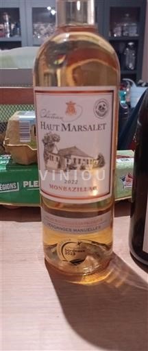 Lounais-Ranska Monbazillac Haut Marsalet 2022