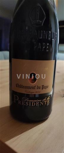 Údolí Rhôny Châteauneuf-du-Pape Domaine La Présidente 2005