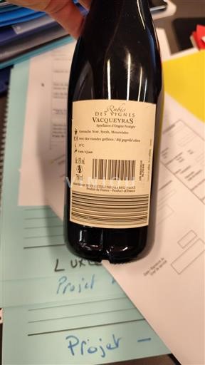 Valle del Rodano Vacqueyras Rubis des Vignes Senza annata