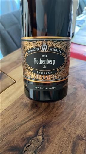 Rheingau Geisenheim Weingüter Wegeler Rothenberg GG 2013