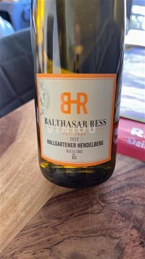 Vin Blanc sec Hallgartener Hendelberg 1G Balthasar Ress 2022 Allemagne Rheingau