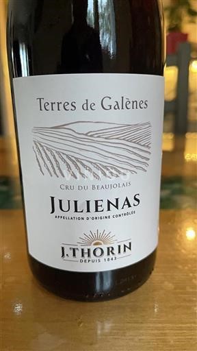 Beaujolais Juliénas J. Thorin Terres de Galènes Não Sazonado
