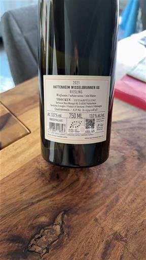 Rheingau Balthasar Ress Hattenheim Wisselbrunnen GG 2021