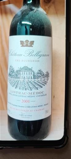 Bordeaux Listrac-Médoc Château Bellegrave 2001