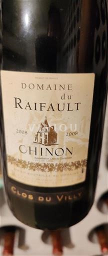 Loiredalen Chinon Domaine Raifault Clos du Villy 2008