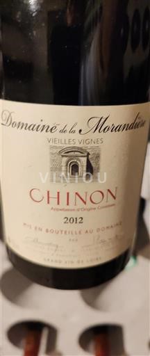 Valle della Loira Chinon Domaine La Morandière Vieilles Vignes 2012