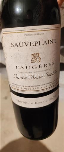 Languedoc Faugères Sauveplaine Anne Sophie Non Millésimé