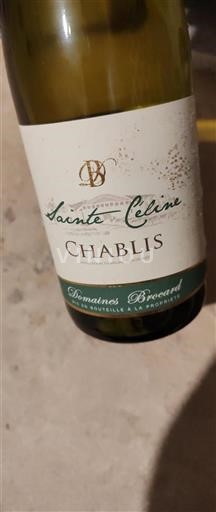 Bourgogne Chablis Domaine S Brocard Sainte Céline 2012