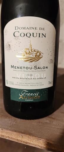 Vallée de la Loire Menetou-salon Domaine Coquin 2018