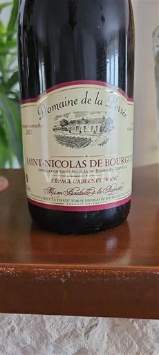 Loiredalen Saint-Nicolas-De-Bourgueil Domaine La Perrée 2012