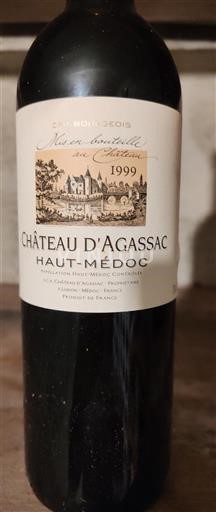 Bordeaux Haut-Médoc Cru Bourgeois Château Agassac 1999