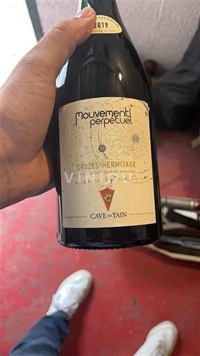 Vin Rouge sec Mouvement Perpétuel Cave de Tain 2019 France Vallée du Rhône Crozes-hermitage AOC