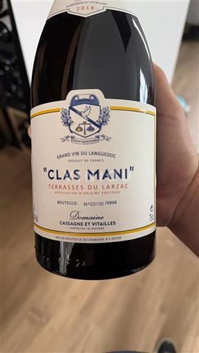 Languedoc Terrasses-du-larzac Domaine Cassagne et Vitailles Clas Mani 2018