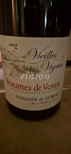 Valle del Rodano Beaumes de Venise Domaine Durban Vieilles Vignes 2009