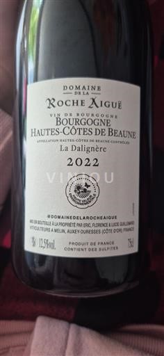 Bourgogne Hautes Côtes de Beaune Domaine La Roche Aiguë La Dalignère 2022