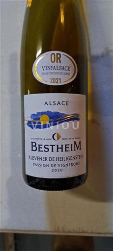 Alsace Klevener-de-Heiligenstein Bestheim Passion de Vignerons 2020