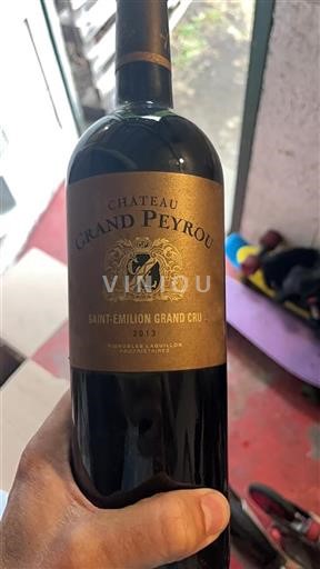 Bordeaux Saint-Émilion Grand Cru Château Grand Peyrou 2013