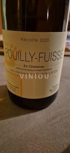 Borgoña Pouilly-fuissé Les Héritiers du Comte LAfon En Chatenay 2023