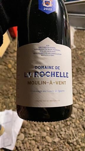 Beaujolais Moulin-à-vent Domaine La Rochelle Hommage au Comte de Sparre 2022