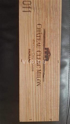 Bordeaux Pauillac Grand Cru Classé Château Clerc Milon 2011