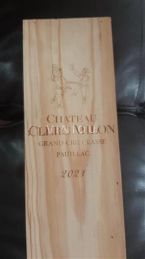 Bordeaux Pauillac Grand Cru Classé Château Clerc Milon 2021