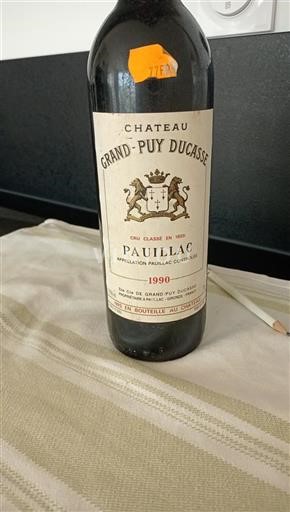 Bordeaux Pauillac Grand Cru Grand-Puy Ducasse 1990