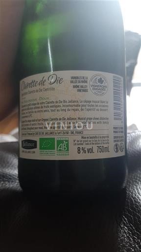 Valle del Rodano Clairette de Die Jaillance Clairette de Die Bio Senza annata
