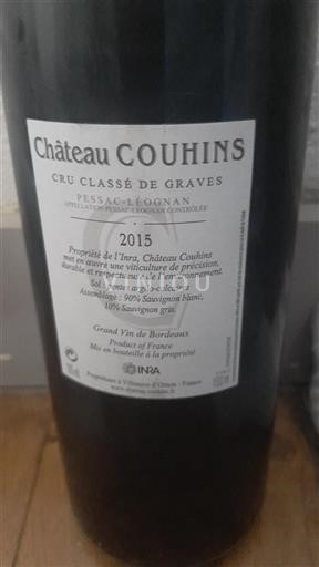 Bordéus Pessac-Léognan Cru Classé de Graves Château Couhins 2015