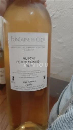 Provence, Unteres Rhônetal, Korsika Vaucluse Fontaine du Clos Muscat Petits Grains 2016