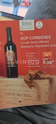 Languedoc Corbières Domaine Peyrevent Saint-Michel 2022
