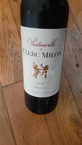 Bordeaux Pauillac Grand Cru Clerc Milon Pastourelle 2016