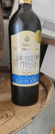Bordeaux Blaye Château Marquis de Vauban La du Roy Louis XIII 2016