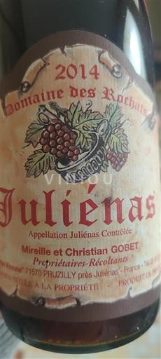 Beaujolais Juliénas Domaine Des Rochats 2014