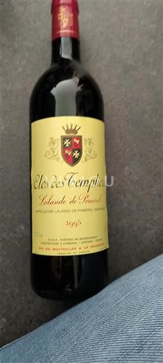Bordeaux Lalande-de-Pomerol Clos des Templiers 1995