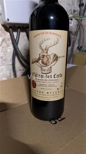 Bordeaux Lalande-de-Pomerol Château Des Cèdres Grande Réserve 2011