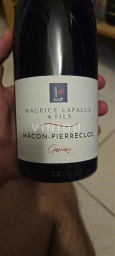 Bourgogne Mâcon og mâcon-landsbyer Maurice Lapalus & Fils Gamay 2020