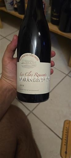 Burgundija Ni doloceno Premier Cru Domaine Chevrot Les Clos Roussots 2018
