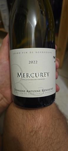 Bourgondië Mercurey Domaine Antoine Reniaume 2022