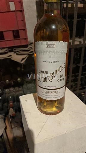 Bordeaux Sauternes Premier Cru Château La Tour Blanche Donations Osiris 2002