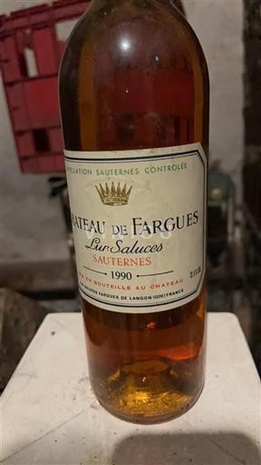 Bordeaux Sauternes Château Fargues 1990