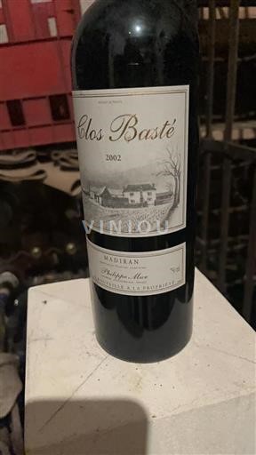 South West Madiran Clos Basté 2002