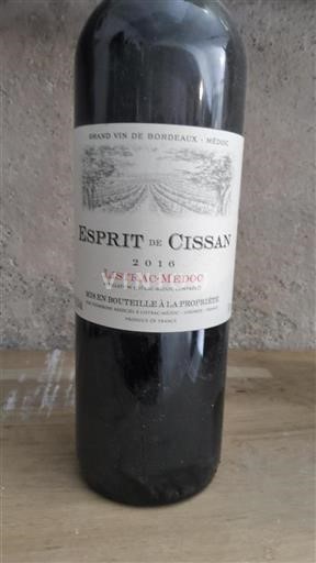 Bordeaux Listrac-Médoc Cissac Esprit de Cissac 2016