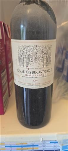 Bordeaux Haut-Médoc Château Cantemerle Les Allées de Cantemerle 2001