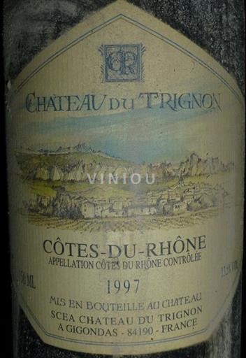 Rhônen laakso Côtes-du-rhône Château Trignon 1997