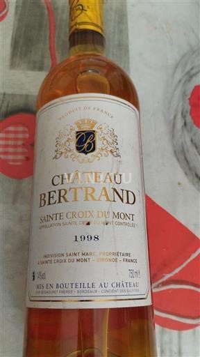 Bordeaux Sainte-Croix-Du-Mont Château Bertrand 1998
