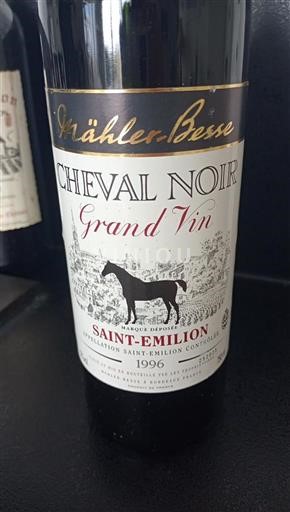 Bordéus Saint-Émilion Mähler-Besse Cheval Noir Grand Vin 1996