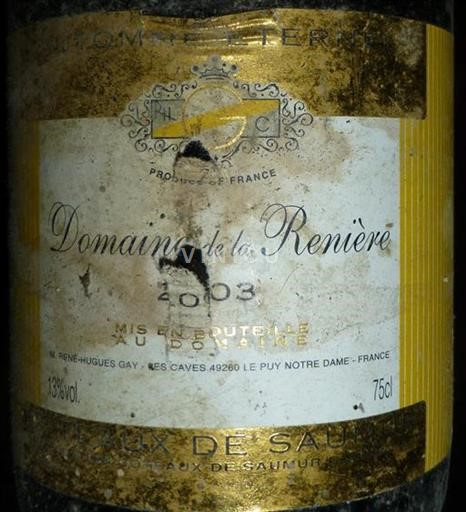 Údolí Loiry Coteaux-de-saumur Domaine La Renière 2003