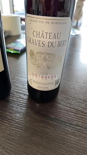 Bordeaux Saint-Émilion Grand Cru Château Graves du Bert 2024